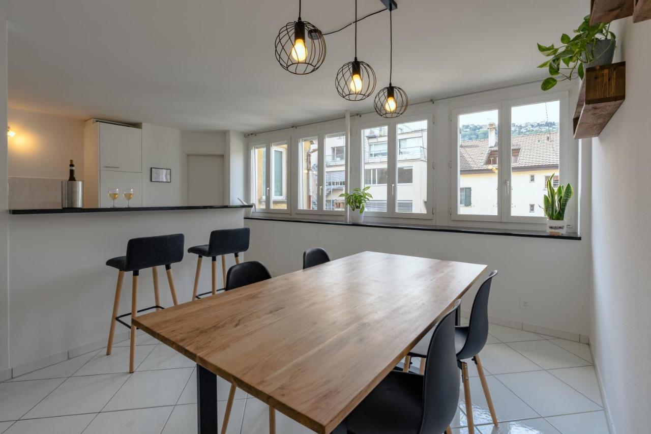 Apartment In The City Center With Free Parking Biel Exteriér fotografie